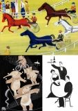 Selection from Yuji I. Weisgard's Lookbook. from "Characters, Vignettes and Decorative Elements"