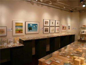 Leonard Weisgard's work in Tokyo. "Vintage Picture Books from Foreign Countries" Parco Logos Gallery, Shibuya Tokyo.